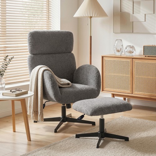 Homcom swivel armchair with - homcom,