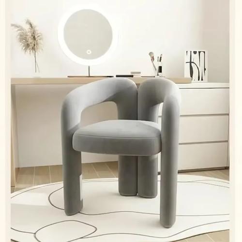 Curve velvet dining chair - velvet,