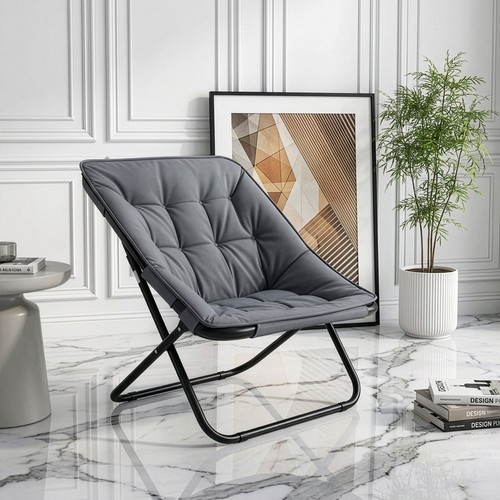 Oversized saucer chair faux - oversized,