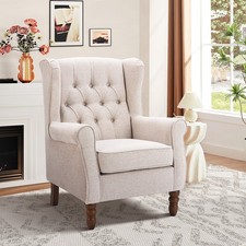  Button-Tufted Wingback Accent