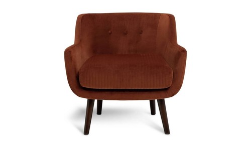 Nellie velvet chair rust - velvet,